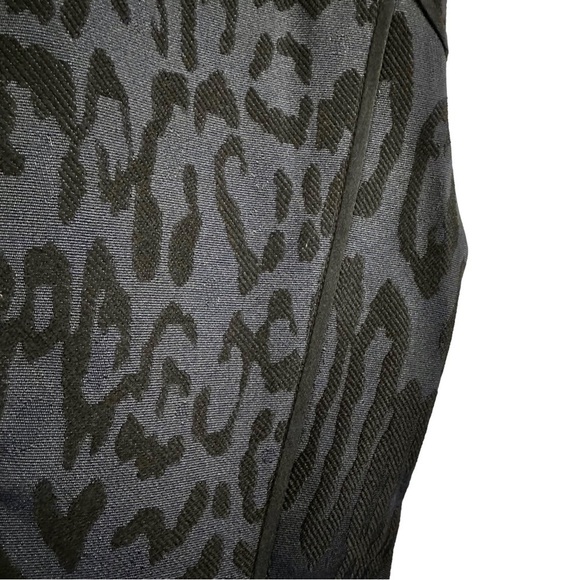 REBECCA TAYLOR Jacquard Leopard Print Zipper Dress - Picture 6 of 13